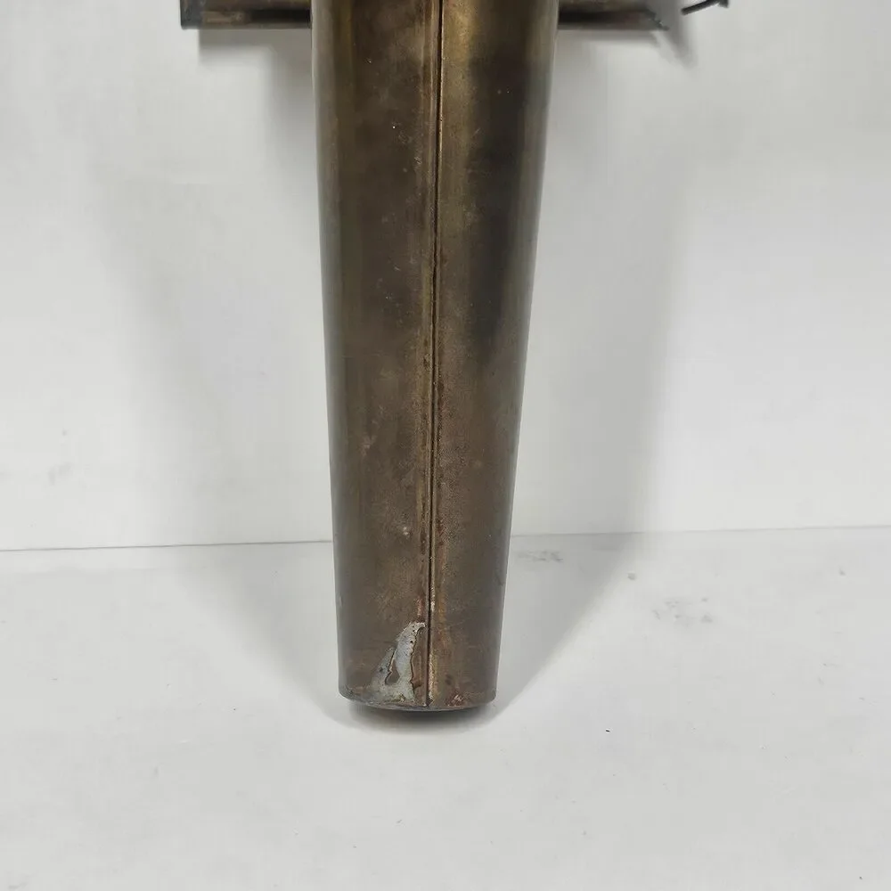 Brass Carriage Lamp Antique Coach Wall Light Fixture Glass